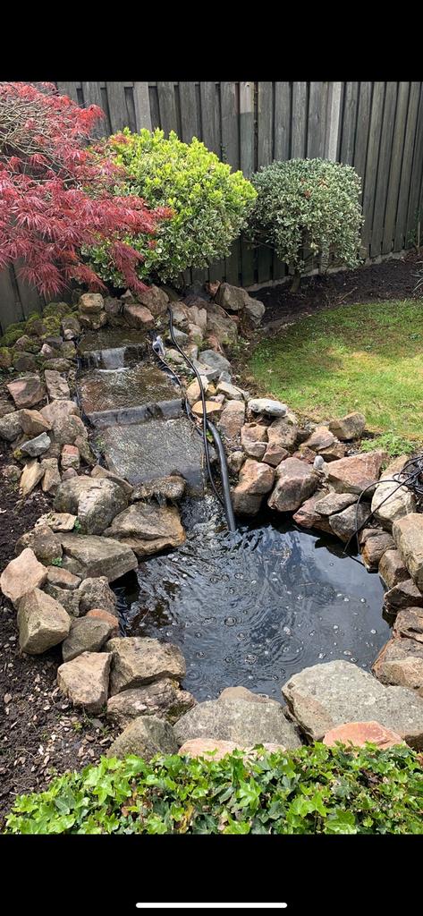 Gratis vijverstenen (vijver eventueel te koop), Tuin en Terras, Grind, Keien en Split, Ophalen, Gebruikt