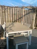 Belagio tuintafel met 4 stoelen Tuinset, Tuin en Terras, Tuinsets en Loungesets, Ophalen, 4 zitplaatsen, Gebruikt, Eettafel