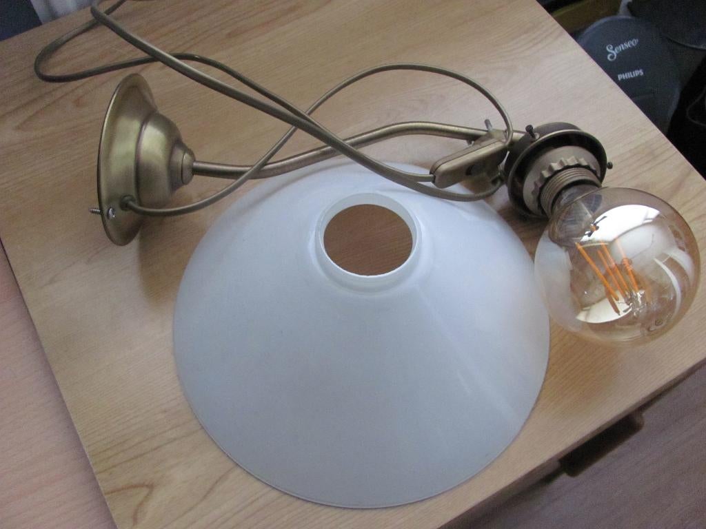 Wandlamp, Ophalen of Verzenden, Gebruikt, Glas