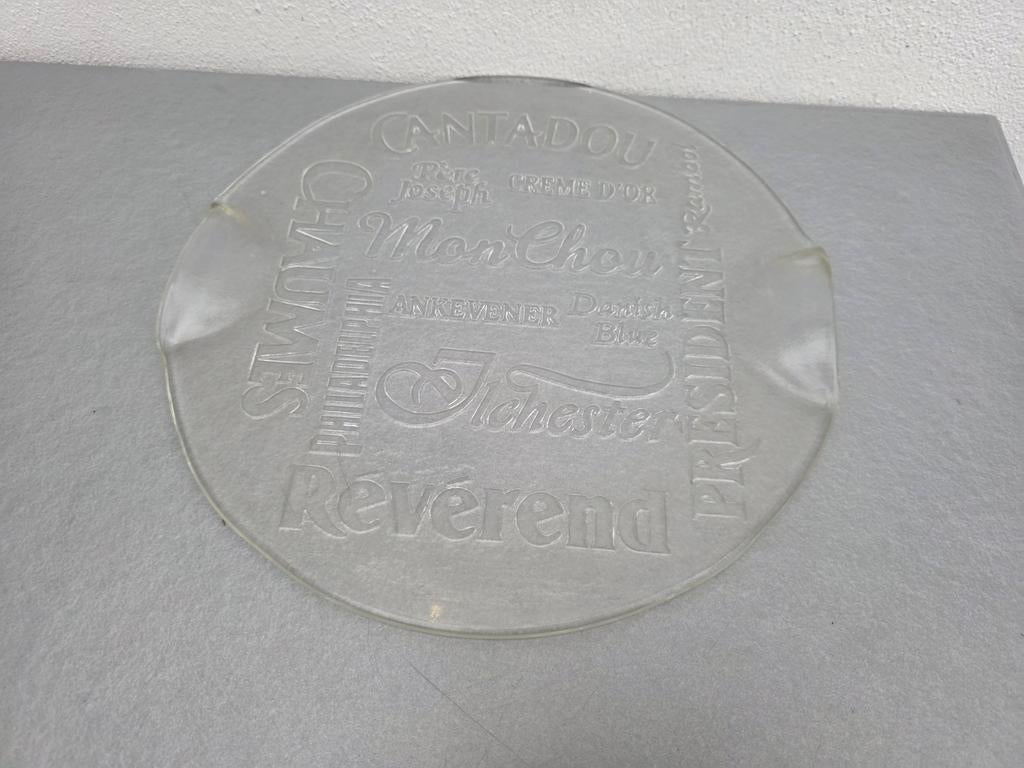 Vintage Kaasplank met diverse kaasnamen, Ophalen of Verzenden
