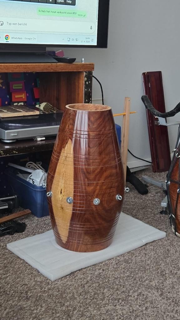 nieuw eigen gemaakte dholak, Muziek en Instrumenten, Percussie, Ophalen of Verzenden, Nieuw, Trommel