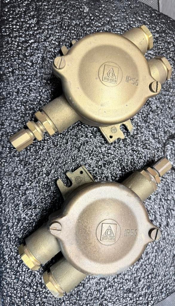 Wiska lasdozen type1156 messing, Ophalen of Verzenden, Zo goed als nieuw, Motor en Techniek, Zeilboot of Motorboot