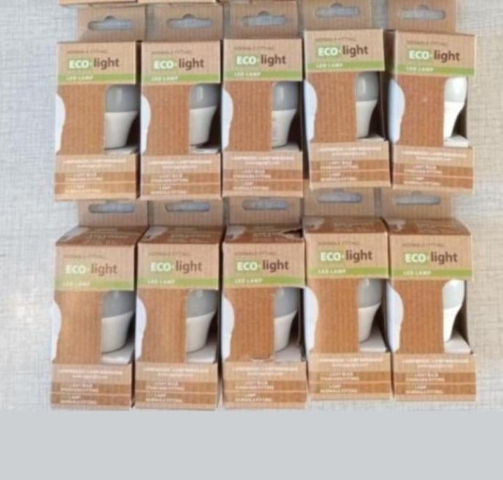 10 stuks ECO LIGHT Led lampen 4 watt = 30 watt. 320 lumen, Led-lamp, Minder dan 30 watt, Nieuw, E27 (groot)
