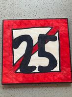 Houten bordjes met opdruk - set van 3, Antiek en Kunst, Ophalen of Verzenden