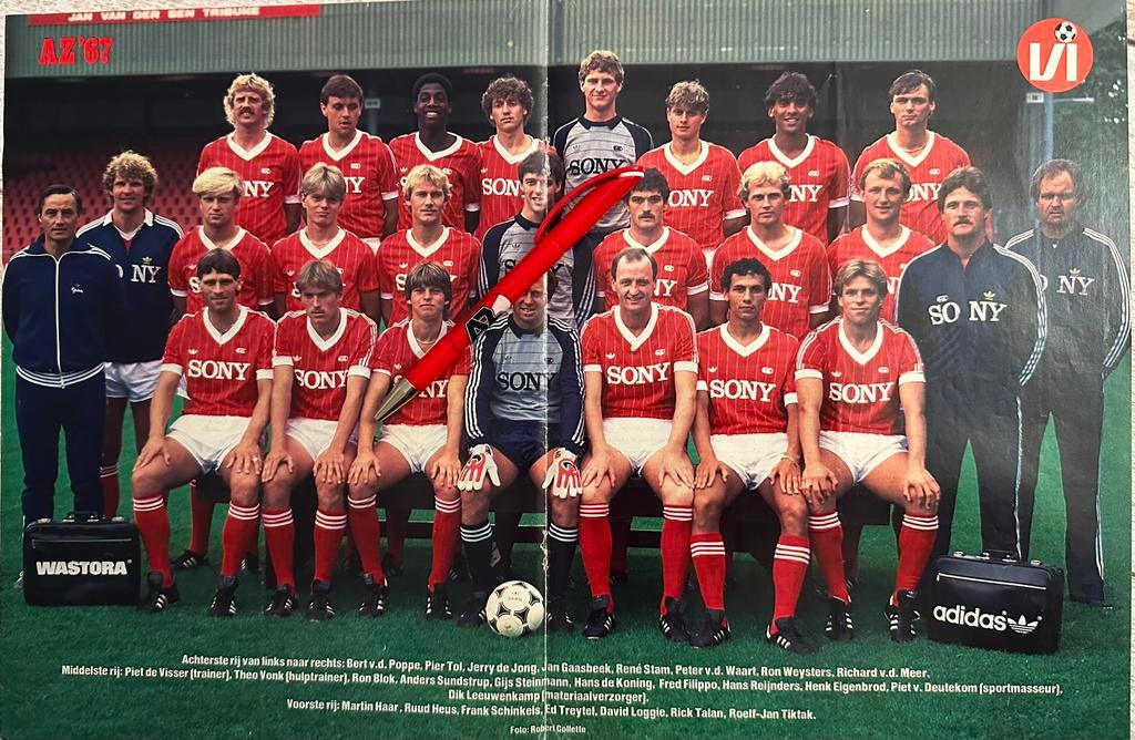 Posters AZ ‘67 Alkmaar, Verzamelen, Ophalen of Verzenden, Gebruikt, A1 t/m A3, Sport