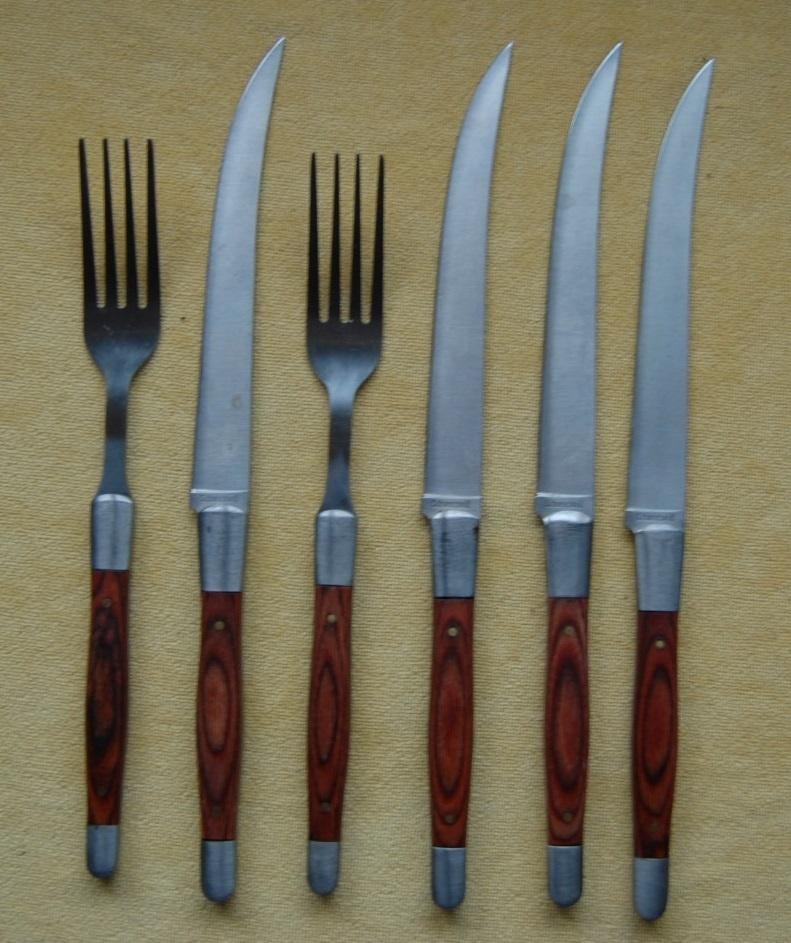 Schwarzwolf. 2 vorken, 4 messen, Ophalen of Verzenden, Gebruikt, Rvs of Chroom, Los bestek