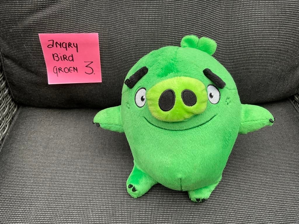 Nieuwe zgan groene Piglet Angry Bird knuffel, Angry Birds, Ophalen, Nieuw, Overige typen