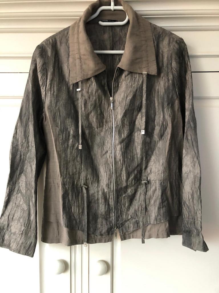 Frank Walder bruin zomerjas/blouse maat 44, Kleding | Dames, Ophalen of Verzenden, Zo goed als nieuw, Bruin