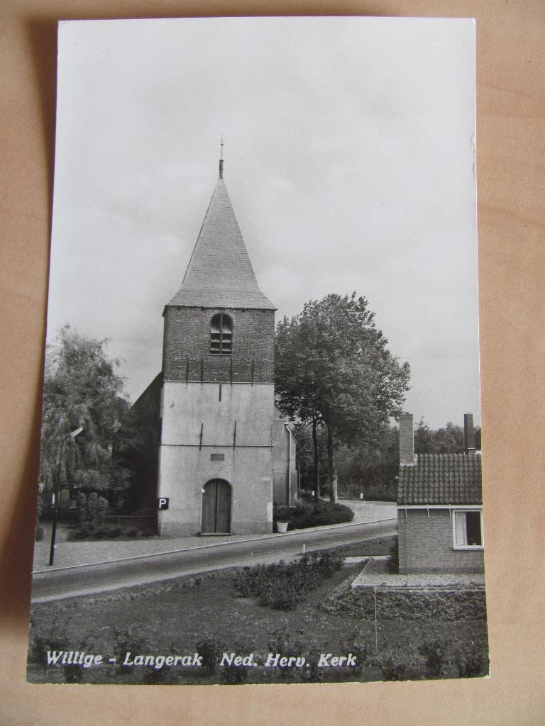Willige Langerak, herv. kerk fotokaart 1968, Ophalen of Verzenden, 1960 tot 1980, Gelopen, Zuid-Holland