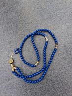 Prachtige Lapis Lazuli Mala Ketting met Gouden Accent, Ophalen, Blauw, Nieuw, Steen of Mineraal