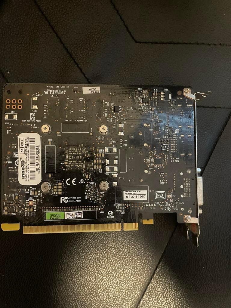 Inno3D GTX 1050 2GB videokaart, Computers en Software, Videokaarten, Ophalen, PCI-Express 3, Gebruikt, HDMI