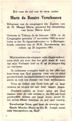 Verschuuren Maria B. T. Tilburg 1878-1961 's-Hertogenbosch, Ophalen of Verzenden