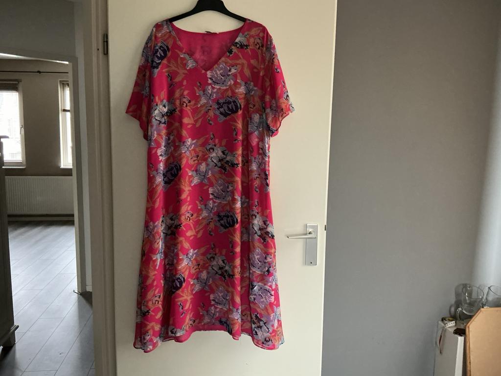 Open End - fleurige jurk - maat 46, Kleding | Dames, Ophalen of Verzenden, Zo goed als nieuw, Maat 46/48 (XL) of groter, Knielengte