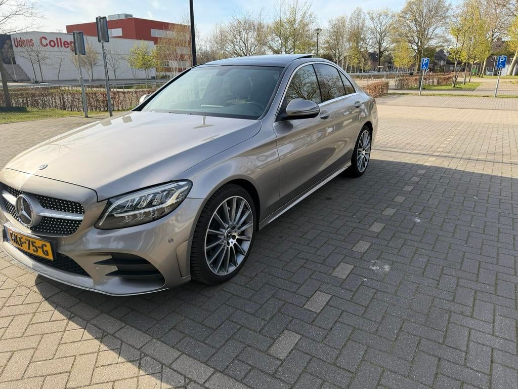 Mercedes C200, AMG Line, Full Option, Panoramadak, Leer, Auto's, Mercedes-Benz, Automaat, Achterwielaandrijving, 1800 kg, Euro 6