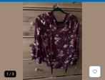 Bershka blouse met bloemenprint, Verzenden, Zo goed als nieuw, Maat 38/40 (M), Rood