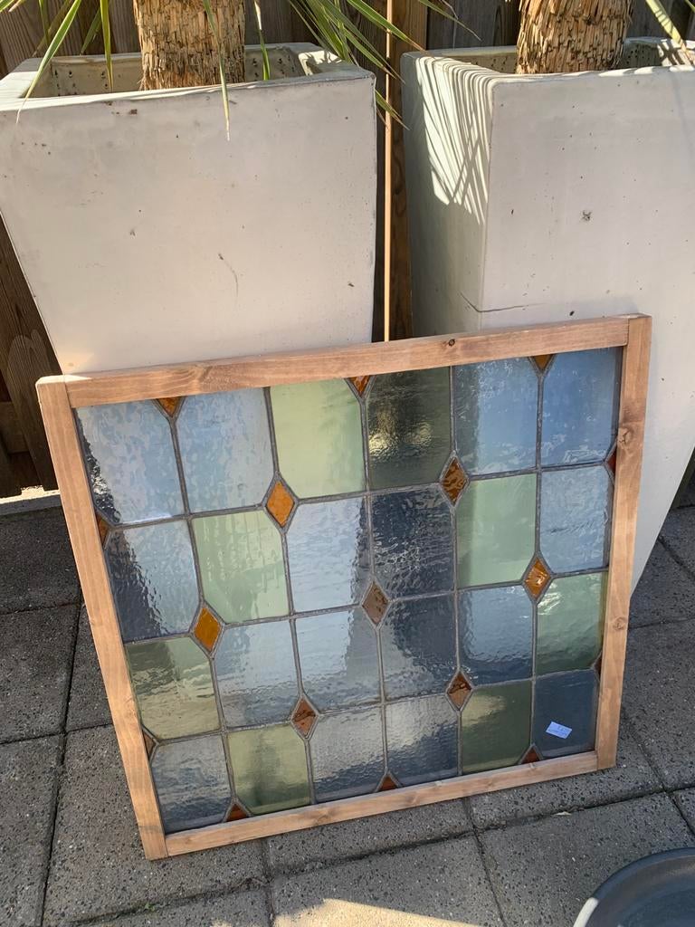 Antiek glas in lood, Doe-het-zelf en Verbouw, Glas en Ramen, Ophalen, Glas in lood