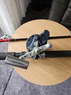 zee reel met boot hengel, Ophalen, Zo goed als nieuw, Complete set