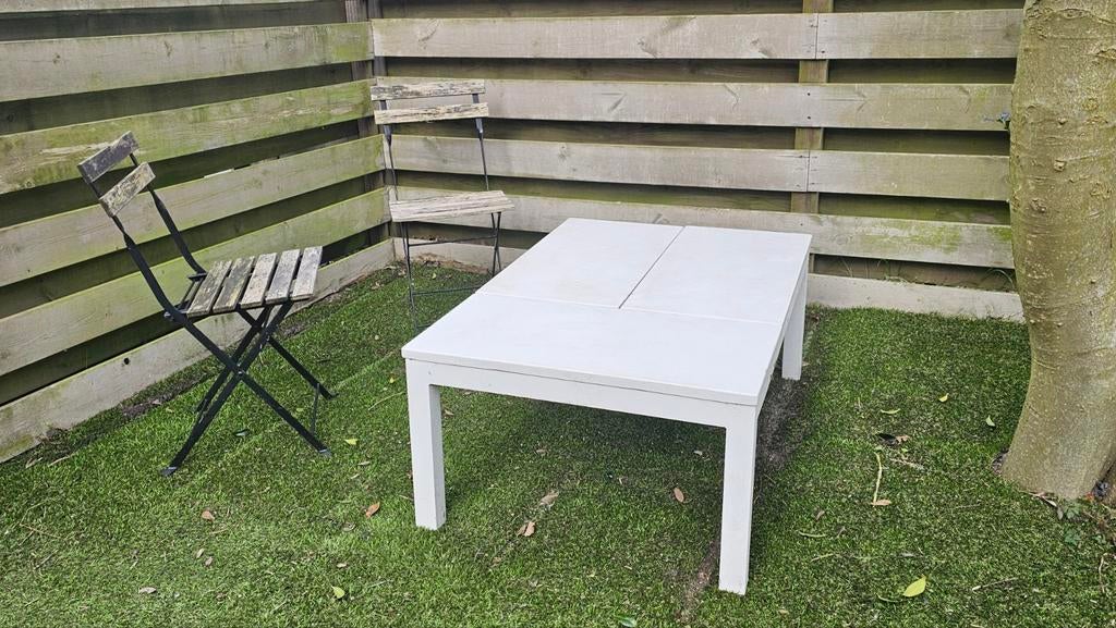 Manifesto Furniture witte tuintafel, Ophalen, Gebruikt, Rechthoekig, Kunststof