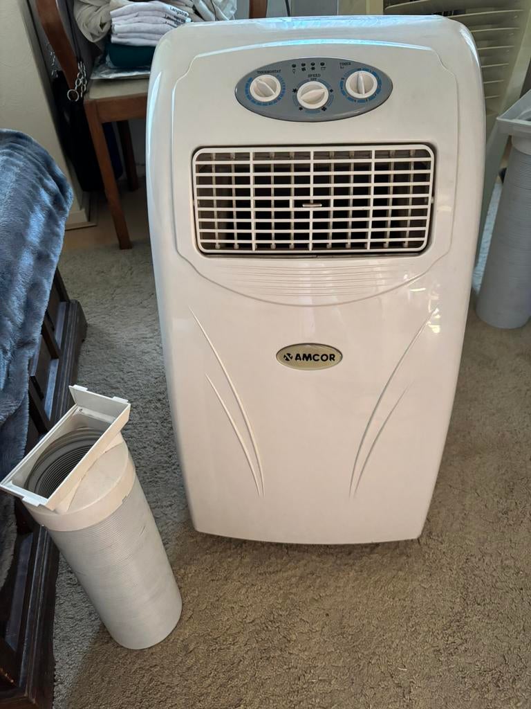 Amcor airco, Witgoed en Apparatuur, Airco's, Minder dan 60 m³, 3 snelheden of meer, Ophalen of Verzenden, Zo goed als nieuw