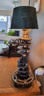 Industriële tafellamp uniek, Huis en Inrichting, Lampen | Tafellampen, Ophalen, 50 tot 75 cm, Zo goed als nieuw, Metaal