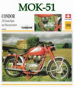 Mok51 motorkaart condor 250 grand sport ( 1958) -, Ophalen of Verzenden, Zo goed als nieuw, Motoren