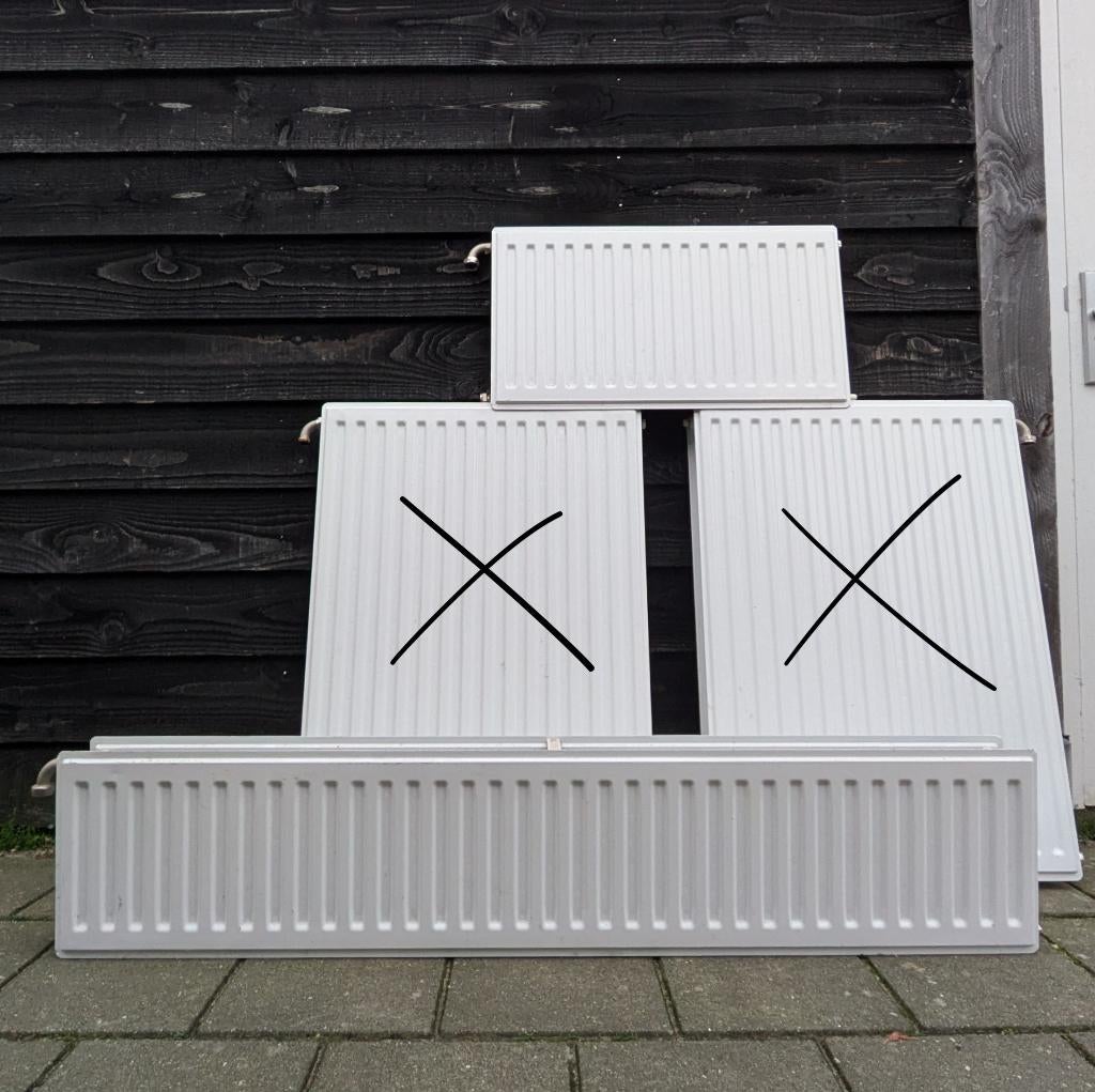 Goede radiatoren: 72 x 40 cm type 11 | 144 x 30 cm type 22, Ophalen, 30 tot 80 cm, Gebruikt, Hoog rendement (Hr)
