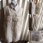 H&M off-white lange dames bodywarmer kraag drukknopen M New!, Kleding | Dames, H&M, Ophalen of Verzenden, Nieuw, Maat 38/40 (M)