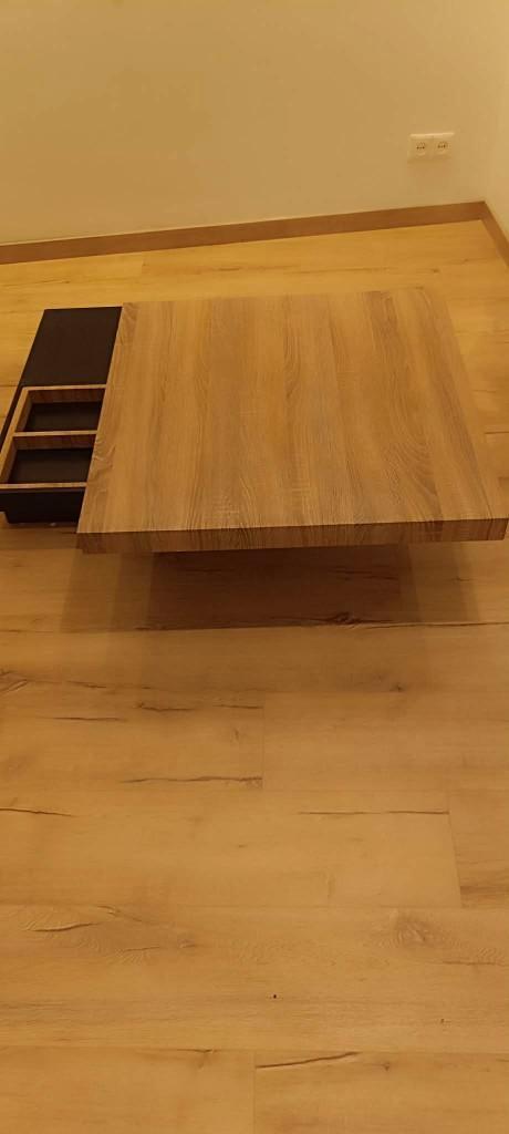 Salontafel - Draaibaar tafelblad, Huis en Inrichting, Tafels | Salontafels, Zo goed als nieuw, Minder dan 50 cm, 50 tot 100 cm