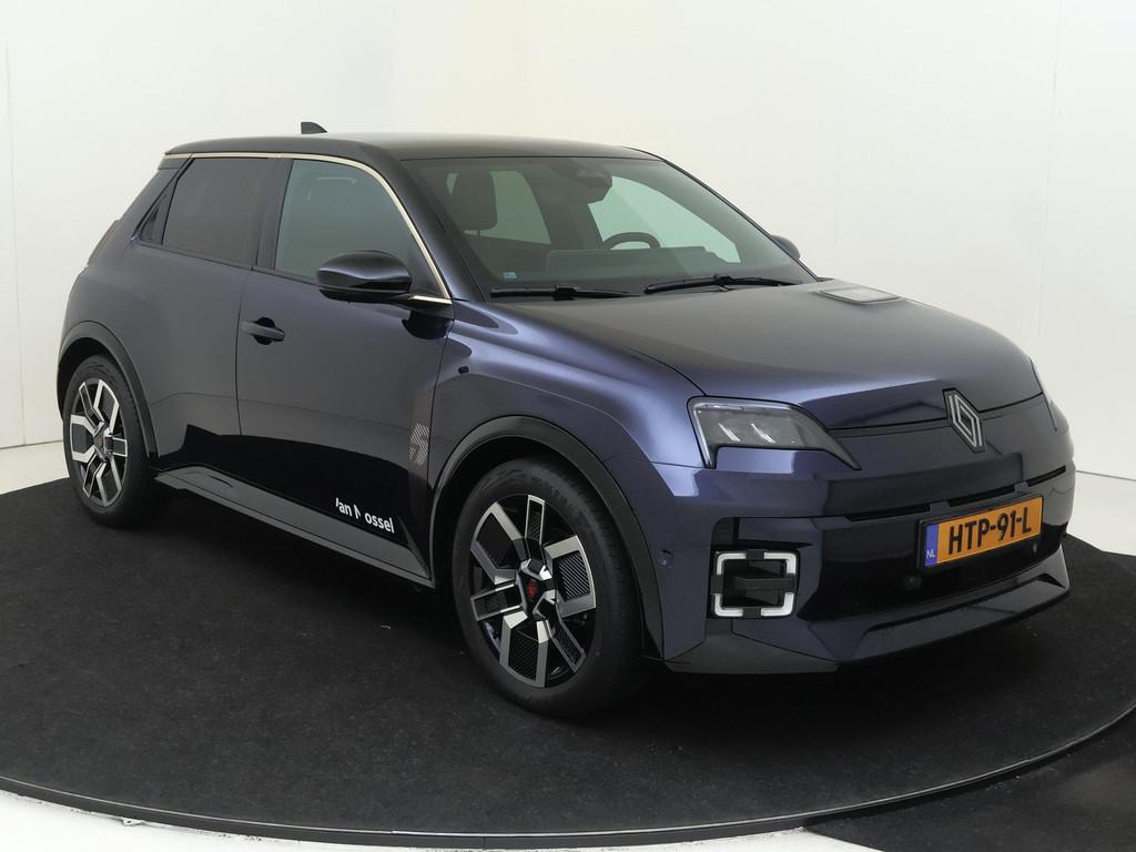 Renault 5 urban range iconic cinq 40 kWh | Pack Safety & Adv, Auto's, Renault, Stof, Blauw, 122 pk, Origineel Nederlands