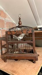 Antiek kooitje, Dieren en Toebehoren, Vogels | Hokken en Kooien, Ophalen of Verzenden, Gebruikt, Hout, Vogelkooi