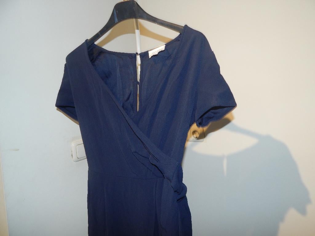 Sezane pak jumpsuit donker blauw knoop deel knopen M, Maat 38/40 (M), Sezane, Gedragen, Verzenden