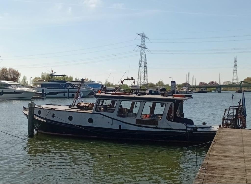 Werkboot 36 t, Watersport en Boten, Ophalen, Gebruikt, Staal, Diesel