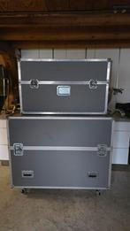 2 Aluminium Flightcase Koffers - Groot Formaat met Wielen, Ophalen