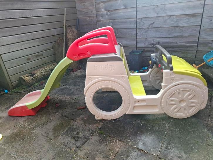 Smoby Adventure Car Speeltoestel met Glijbaan & Zandbak, Kinderen en Baby's, Speelgoed | Buiten | Speeltoestellen, Gebruikt, Glijbaan