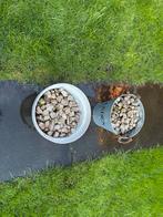 Stenen kiezels grind, Tuin en Terras, Grind, Keien en Split, Ophalen, Gebruikt, Wit