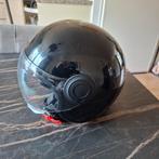 Zwarte scooterhelm met vizier maat xl, Ophalen of Verzenden, Gebruikt, Medium, Onbekend