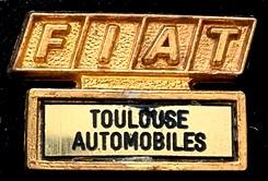 Fiat- Toulouse Automobiles pin, Verzenden, Nieuw, Transport, Speldje of Pin