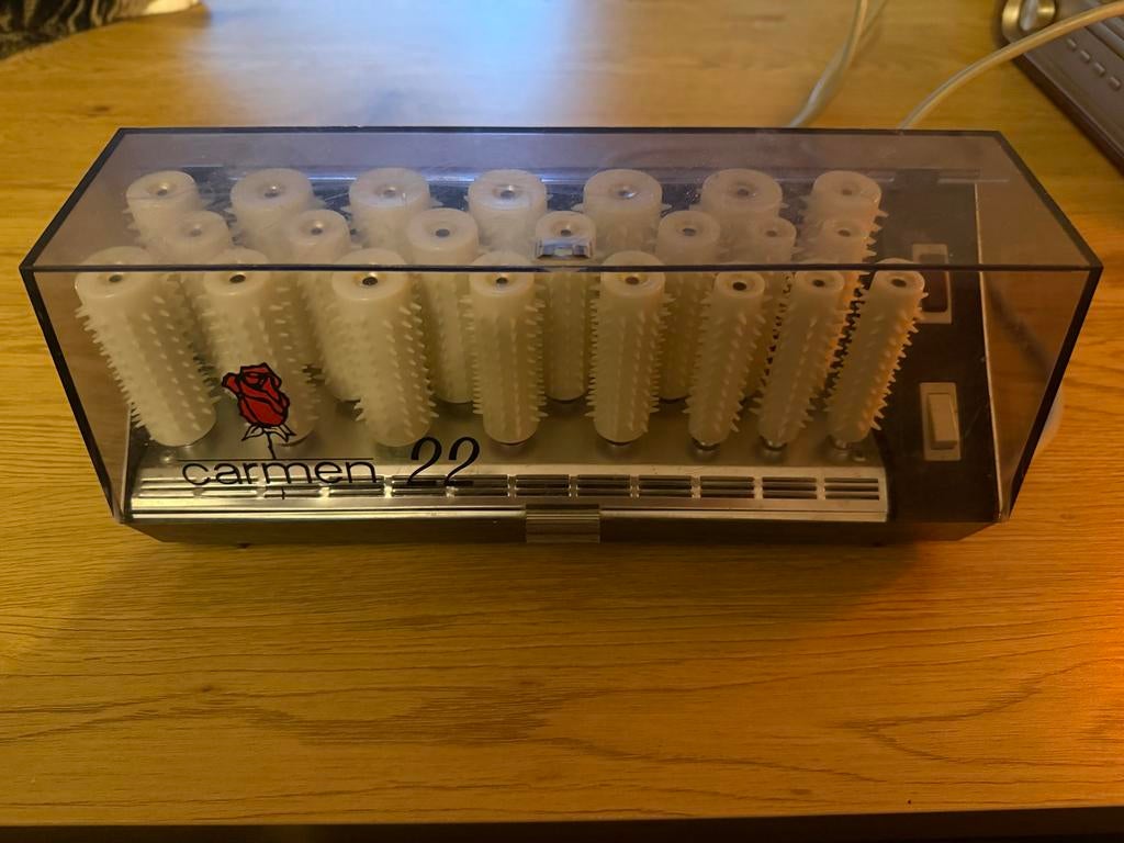Vintage Carmen 22 elektrische krulset, Ophalen of Verzenden, Gebruikt, Krultang of Stijltang