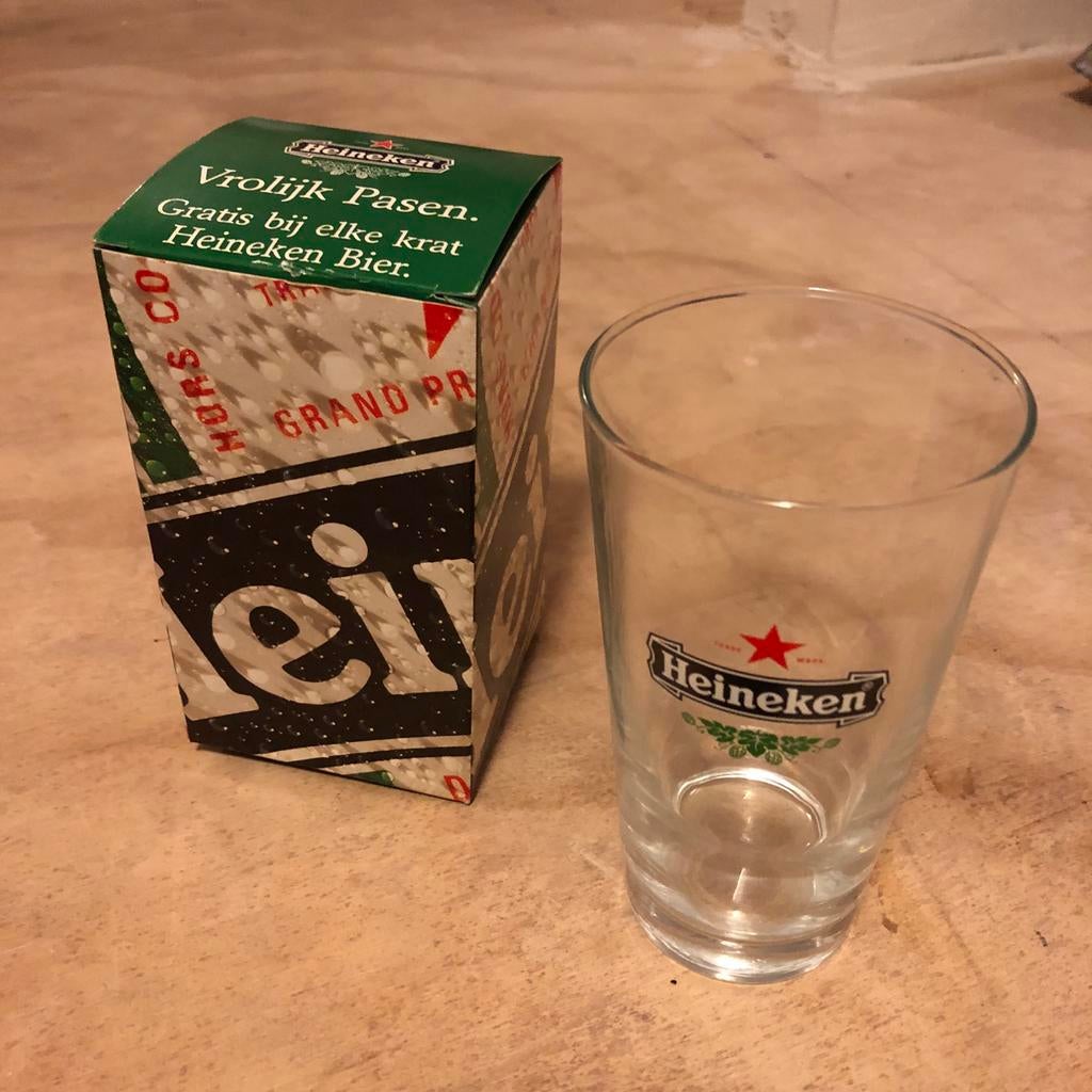 6 stuks Heineken glas, Ophalen of Verzenden, Nieuw, Glas of Glazen, Heineken