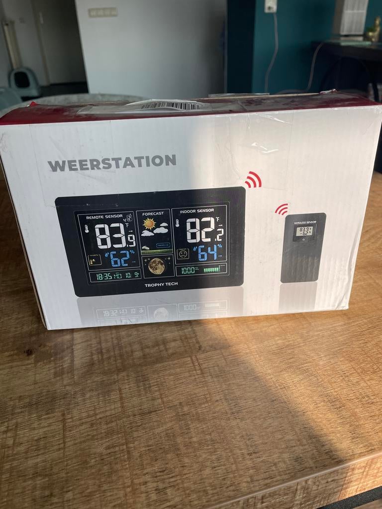 Trophy Tech Weerstation - Nieuw in doos, Audio, Tv en Foto, Weerstations en Barometers, Ophalen, Nieuw, Weerstation