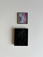 TRANSCEND CFAST 2.0 CFX650 + reader, Gebruikt, Videocamera, Ophalen of Verzenden, Compact Flash (CF)