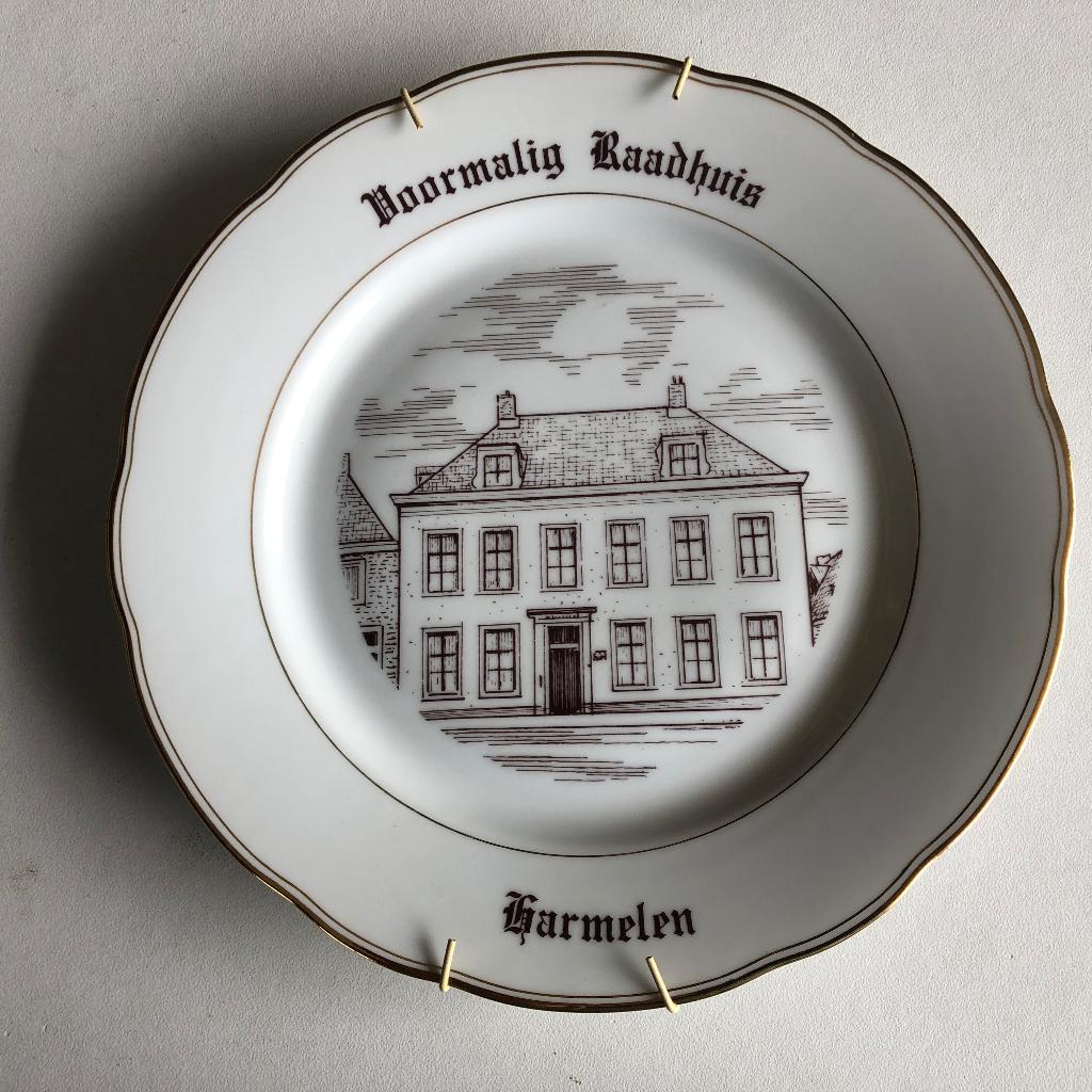 Wandbord Harmelen Voormalig Raadhuis, Antiek en Kunst, Ophalen of Verzenden