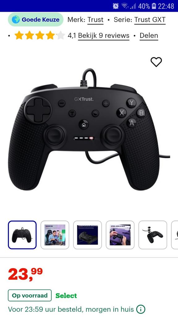 Pc controller trust nieuw, Computers en Software, Joysticks, Ophalen of Verzenden, Nieuw