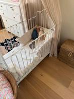 Antiek stalen babybedje met Aerosleep matras, Kinderen en Baby's, Babywiegjes en Ledikanten, Ophalen, Gebruikt, Ledikant