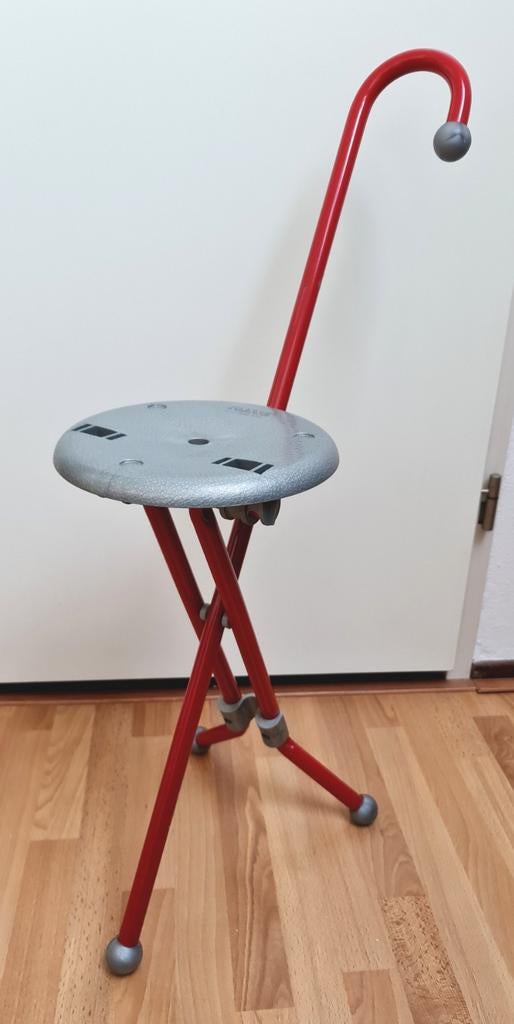 Design kruk wandelstok Ulisse ontwerp Ivan Loss inklapbaar, Ophalen