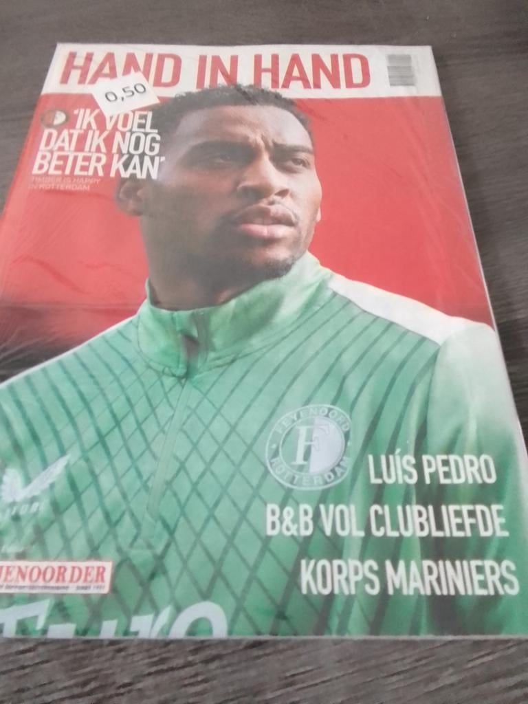 Feyenoord Magazine Hand in Hand - Luis Pedro, Ophalen, Zo goed als nieuw, Diverse, Overige sporten