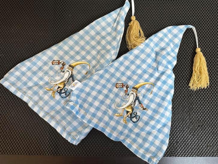 Klaas Vaak slaapmuts Efteling Bosrijk (set van 2), Verzamelen, Efteling, Zo goed als nieuw, Kleding, Ophalen of Verzenden