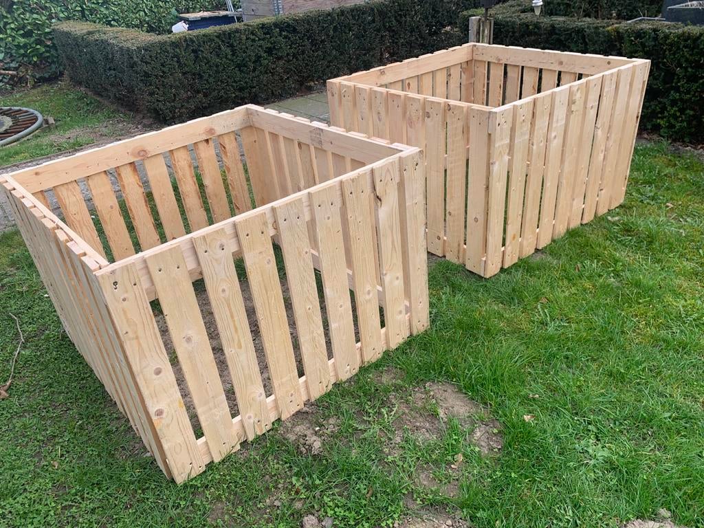 DIY houten Compostbak, oppot kweekbak, bloemenbak panelen, Tuin en Terras, Kweekspullen, Ophalen, Nieuw, Overige typen