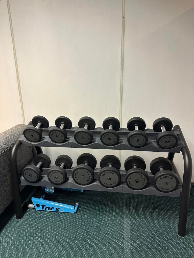 Technogym Dumbells - Net als Nieuw, Ophalen, Zo goed als nieuw, Armen, Dumbbell