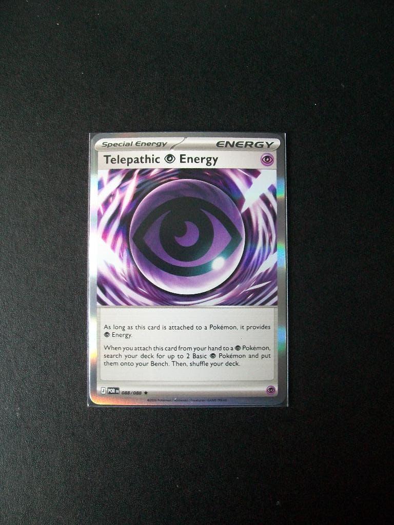 9404: Nieuwe Pokemon Kaart Holo Rare TELEPATHIC ENERGY, Verzenden, Nieuw, Losse kaart, Foil